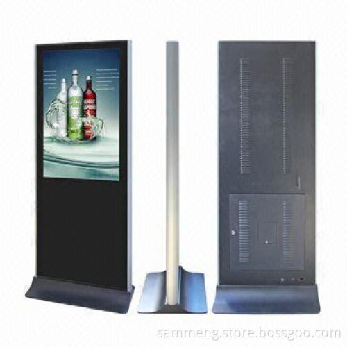 46-inch Floor Standing HD Standalone LCD Advertising Players with 1,920 x 1,080 Pixels